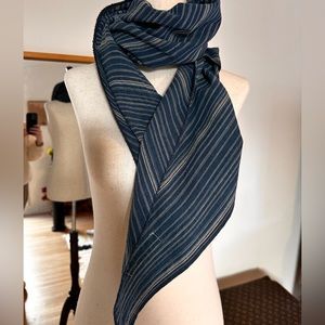 Rag & Bone scarf you can wear many ways. Denim cotton fabrication. Great item!